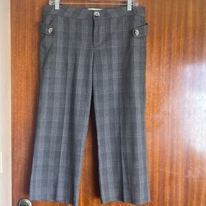 Excellent Condition Helen Wang Capri Pants Plaid Size 6